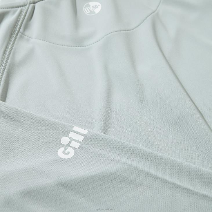 Dame Uv Tec Lynlås Tee - Langærmet Gill Marine 6b6l203 Mellemgrå