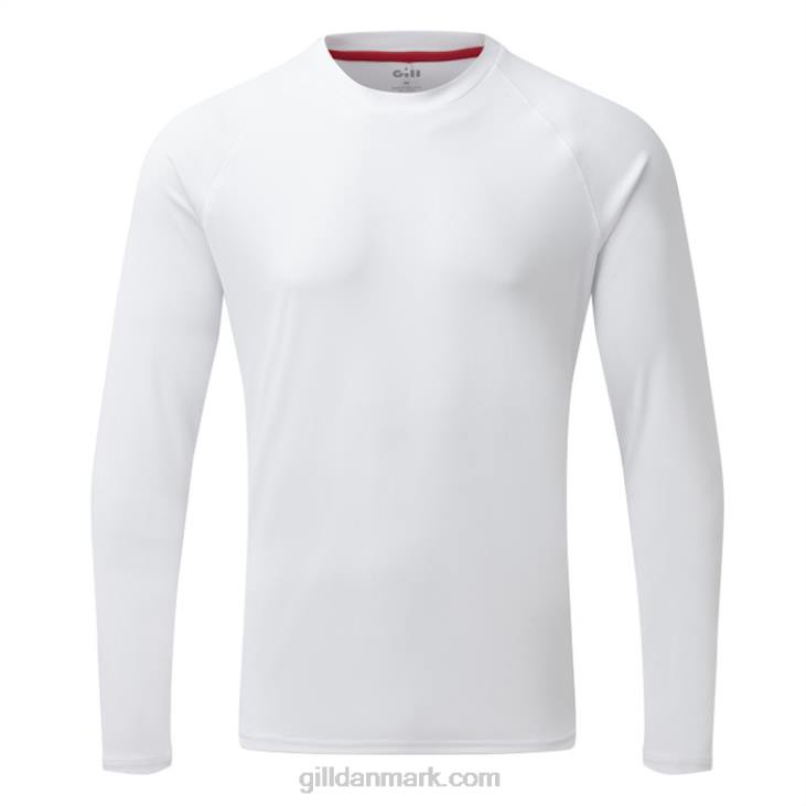 Herre Uv Tec Langærmet T-shirt Gill Marine 6b6l543 Hvid
