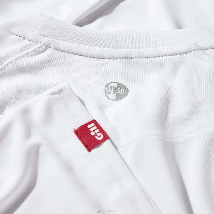 Herre Uv Tec Langærmet T-shirt Gill Marine 6b6l543 Hvid