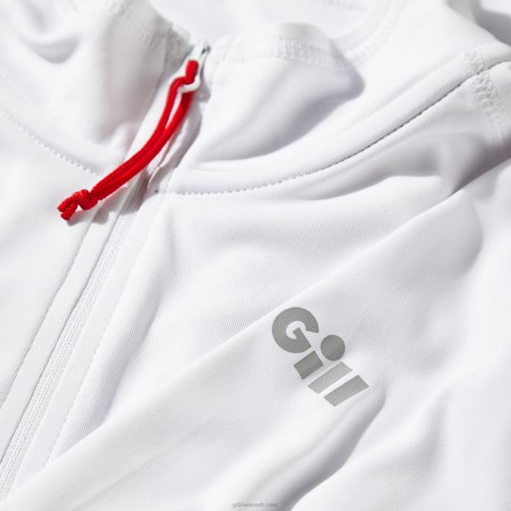 Herre Uv Tec Lynlås Tee - Langærmet Gill Marine 6b6l215 Hvid