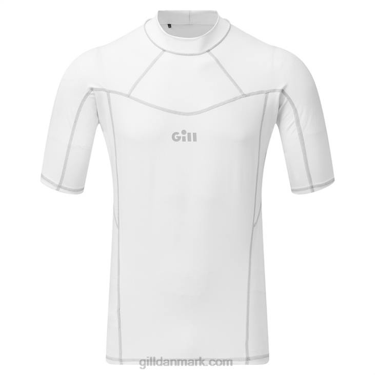 Mænds Pro Udslæt Vest Kortærmet Gill Marine 6b6l588 Hvid