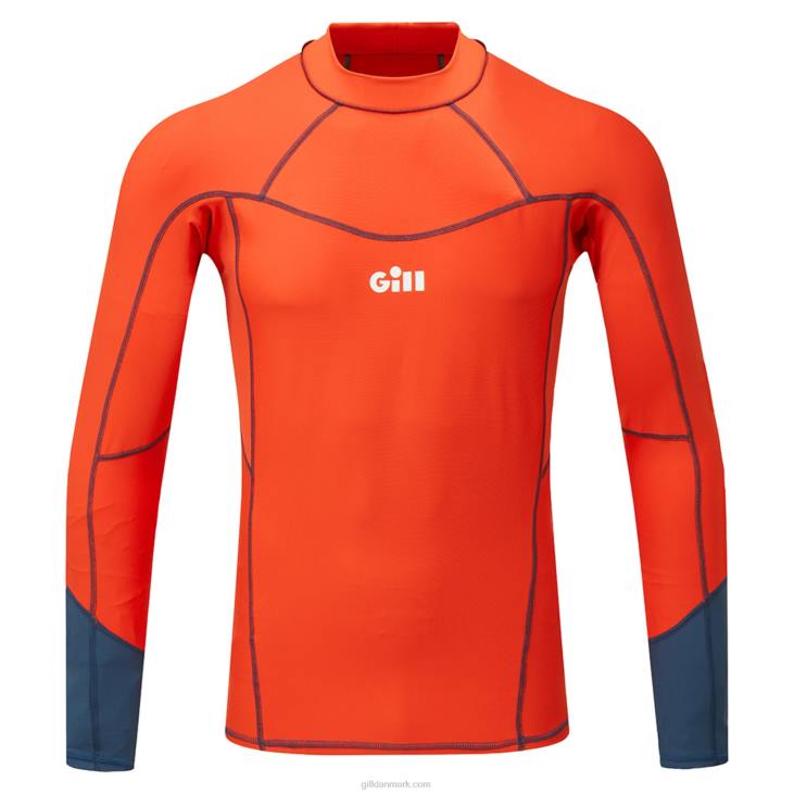 Mænds Pro Udslæt Vest Langærmet Gill Marine 6b6l602 Orange