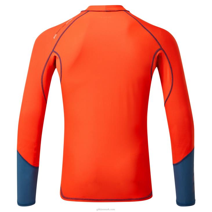 Mænds Pro Udslæt Vest Langærmet Gill Marine 6b6l602 Orange