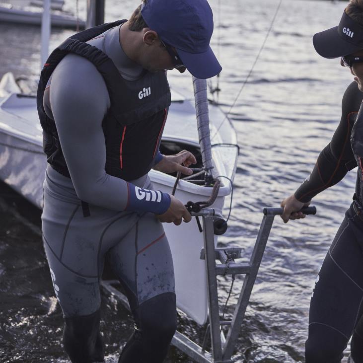 Herre Zenlite Skiff Dragt Gill Marine 6b6l188 Stål Grå