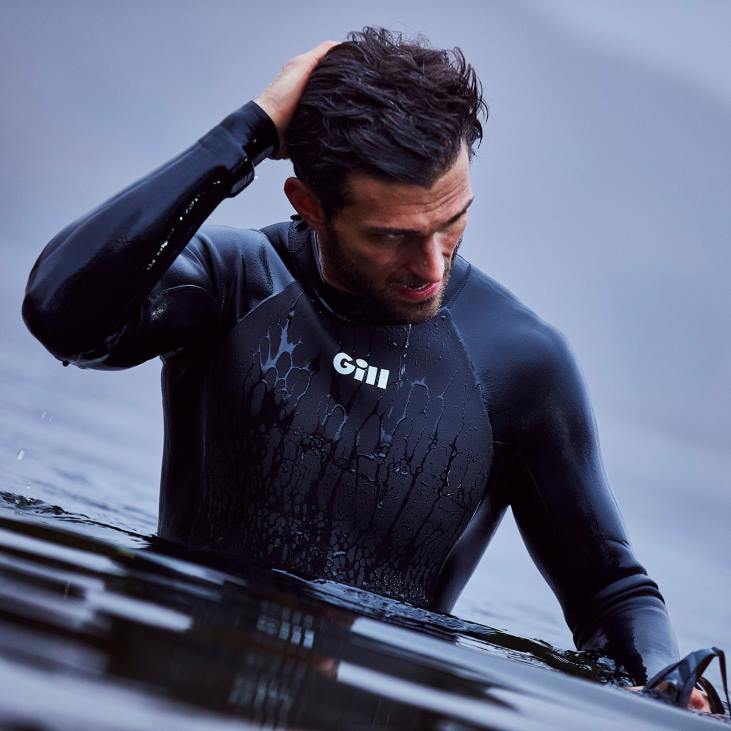 Våddragt Til Mænd 4/3 Mm Lynlås Bagpå Gill Marine 6b6l342