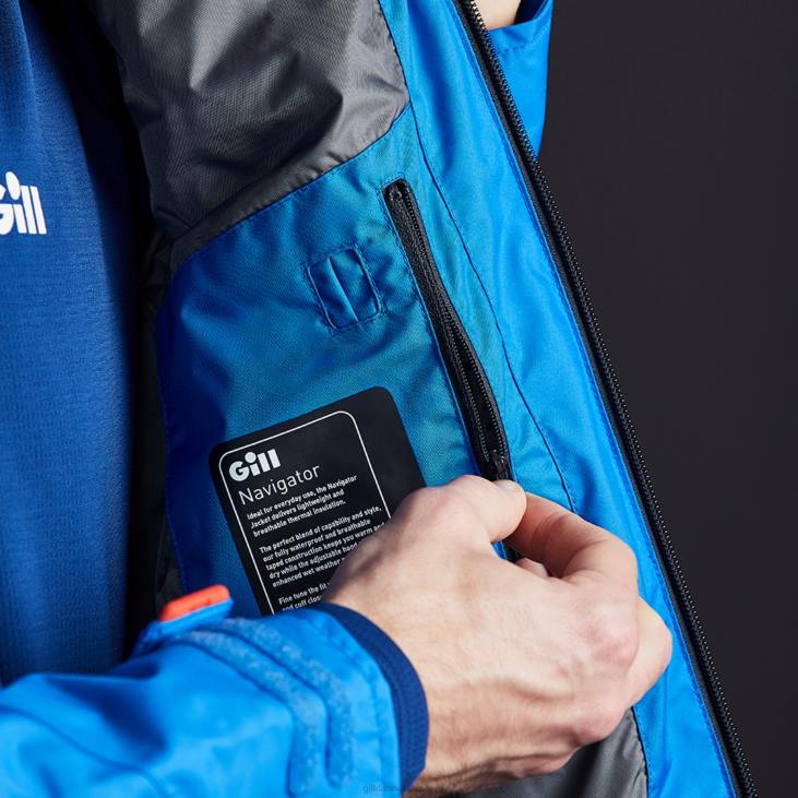 Navigatorjakke Til Mænd Gill Marine 6b6l481 Blå