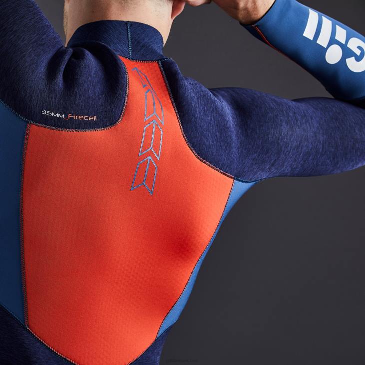 Race Brandcelle Top Gill Marine 6b6l578 Mørk Denim Og Orange