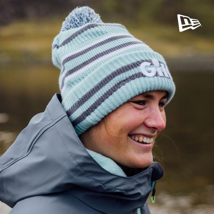 New Era X Gill Bobble Hat Gill Marine 6b6l25 æggeskal